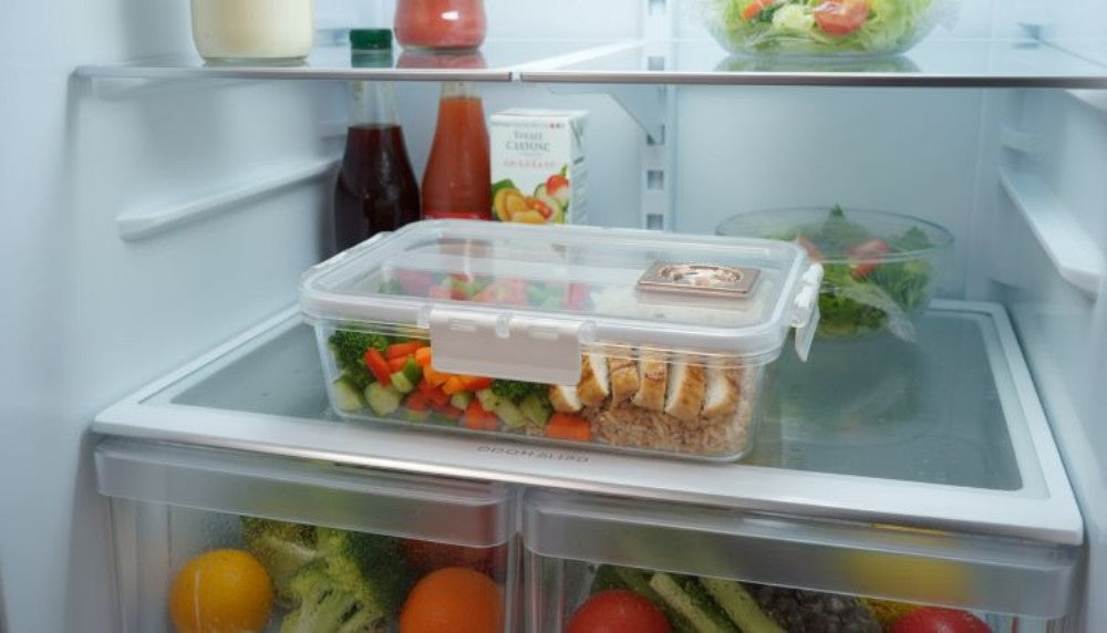 sml refrigerator storage box w date dial in PET (2 section) 1500ml