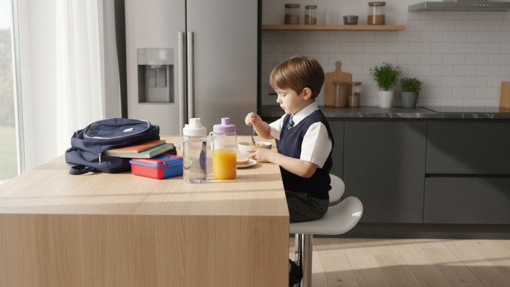 Trend Glass Cup with screw  top sipper and grip 560ml