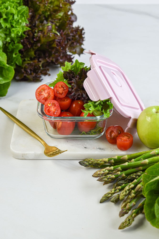 Square Glass Food Container