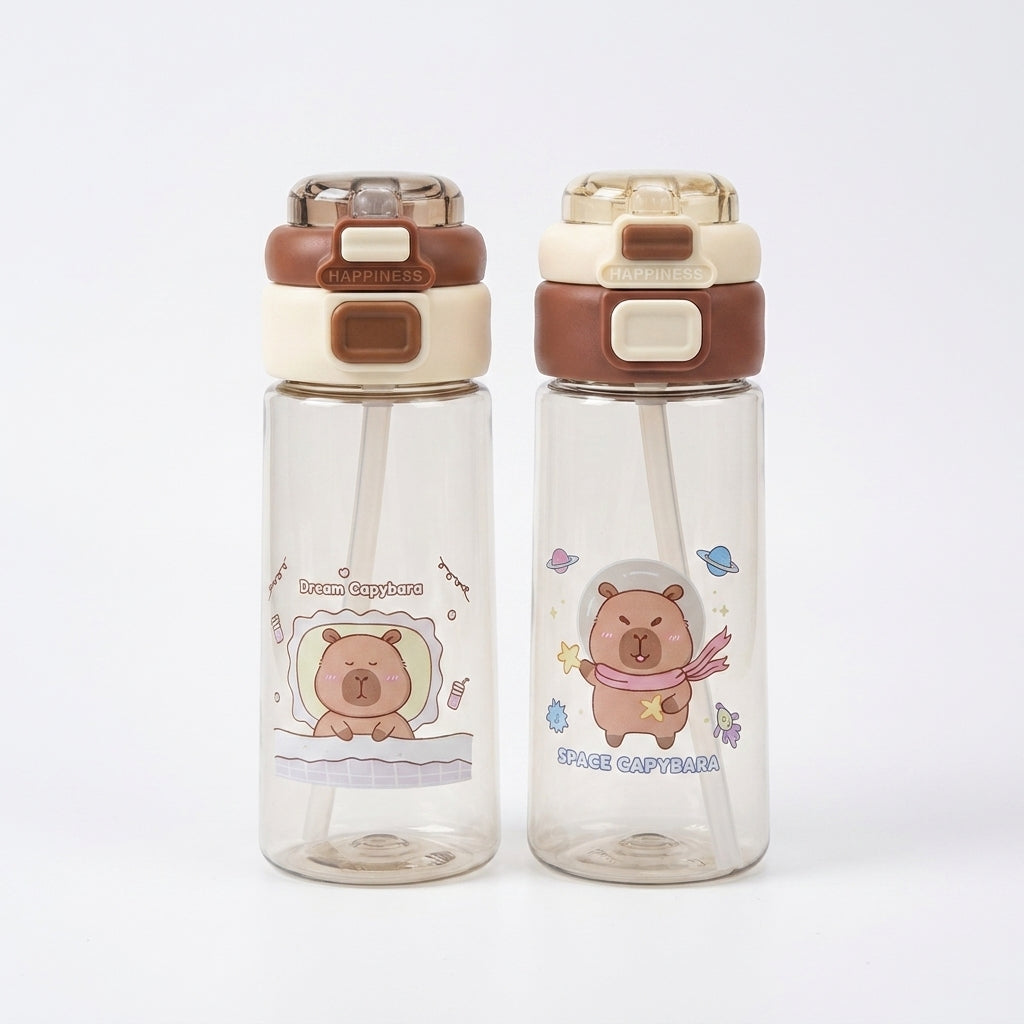 Capibara Double Drink Plastic Cup (600IM)