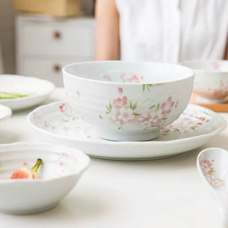 Japanese Inspired 'Soft Petal' Serving Bowl