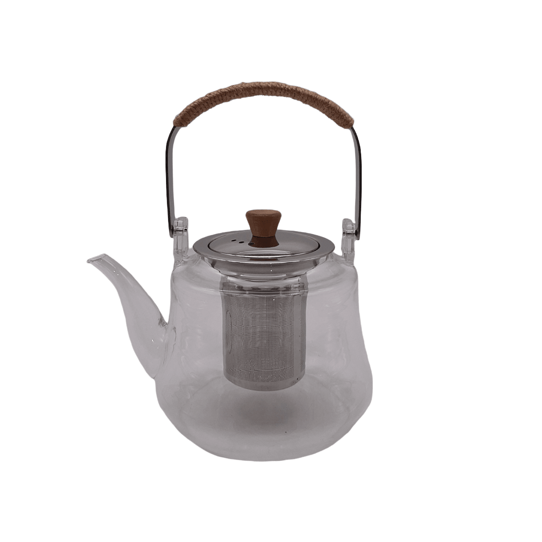 Heat-Resistant Curved Glass Teapot with Infuser - Home And Trends