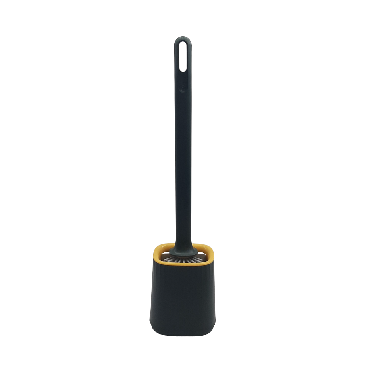 Round Silicone Toilet Brush with Holder