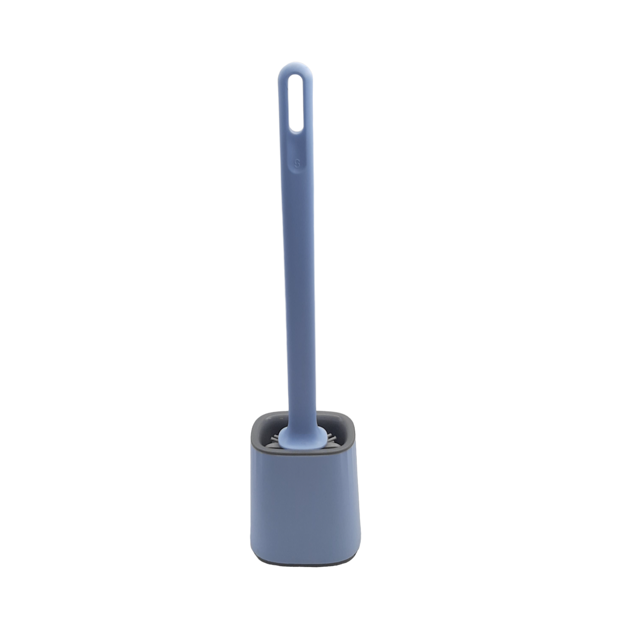 Round Silicone Toilet Brush with Holder