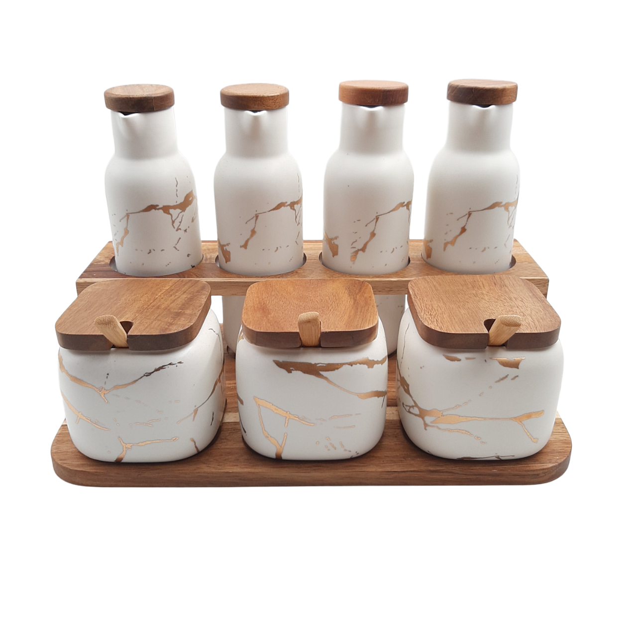Marble Design Oil and Spice Set