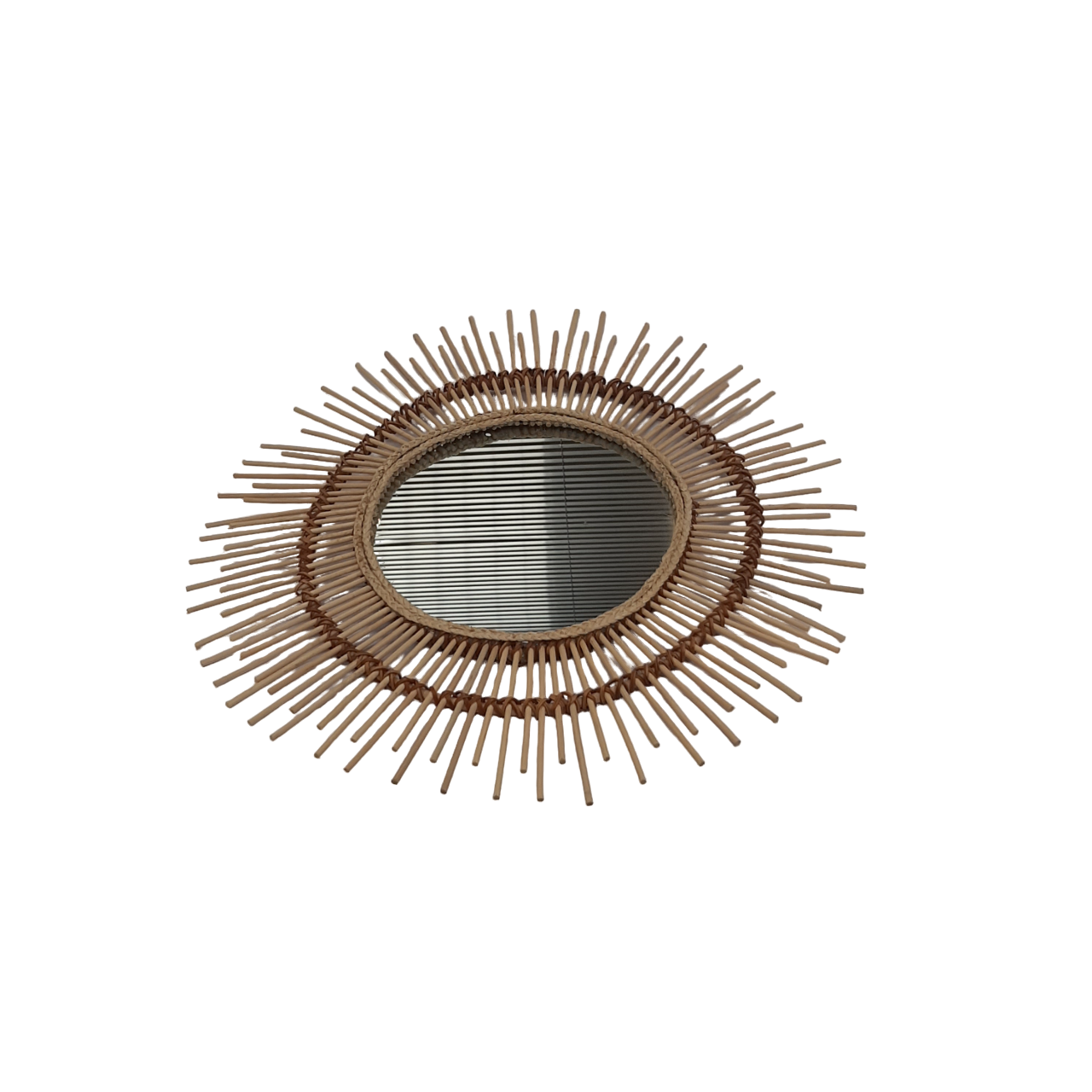 Rattan Sun Mirror