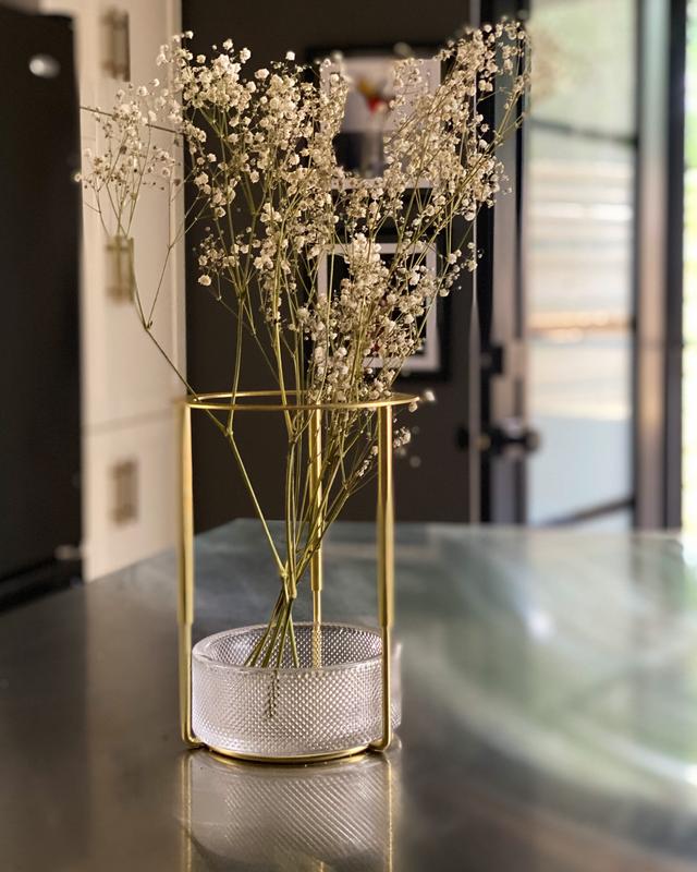 Umbra Tesora Adjustable Brass Vase