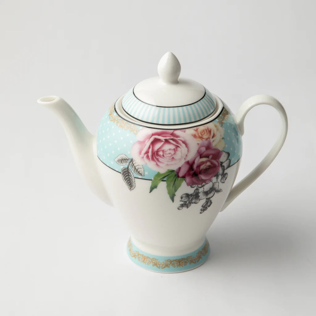 Jenna Clifford Wavy Rose Teapot - 900mL
