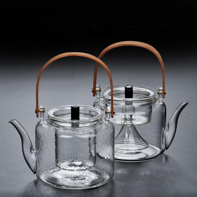 Heat-Resistant Shaped Glass Teapot with Two Glass Infusers - Home And Trends