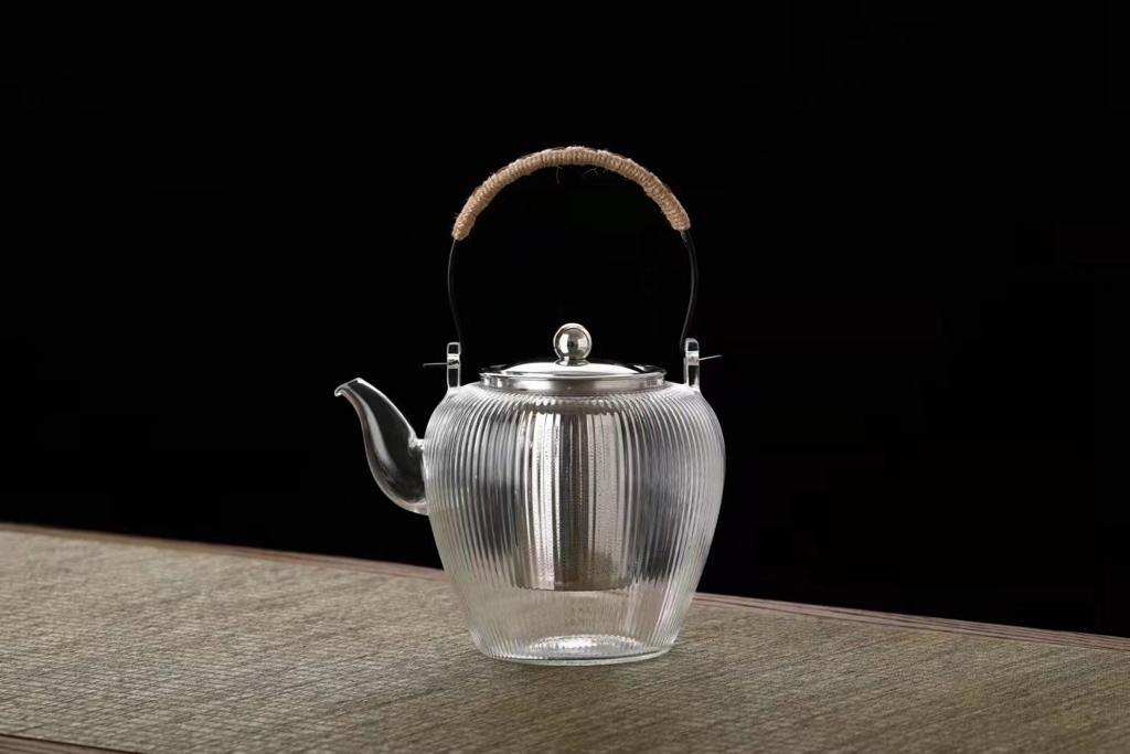 Heat-Resistant Round Glass Teapot with Infuser - Home And Trends