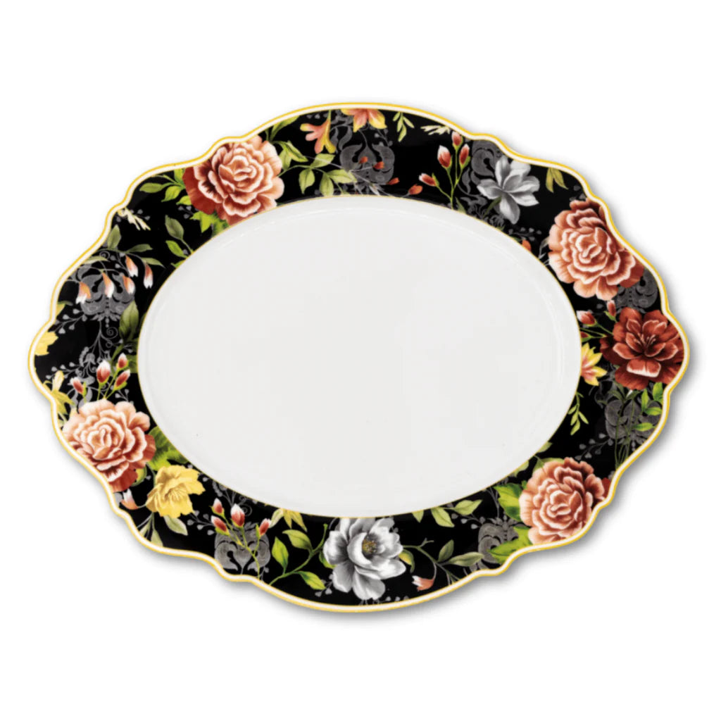 Jenna Clifford Botanica Rose Oval Platter
