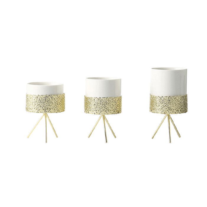 Pearl Design Mini Decorative Pot With Gold Detailing