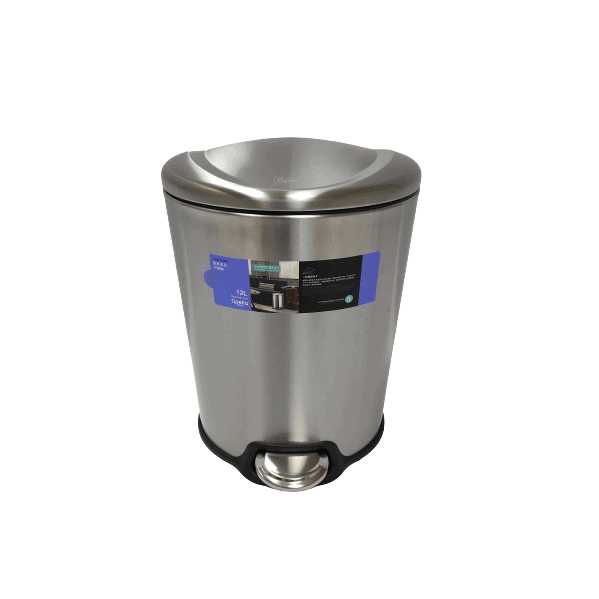 Oval Stainless Steel Pedal Bin - Optimal Life Range