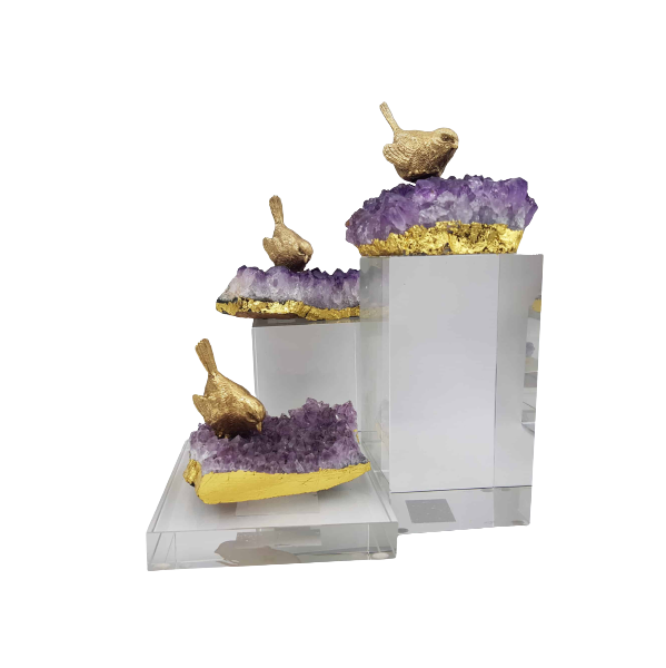 Perched Bird' Quartz Decorative Piece - Home And Trends