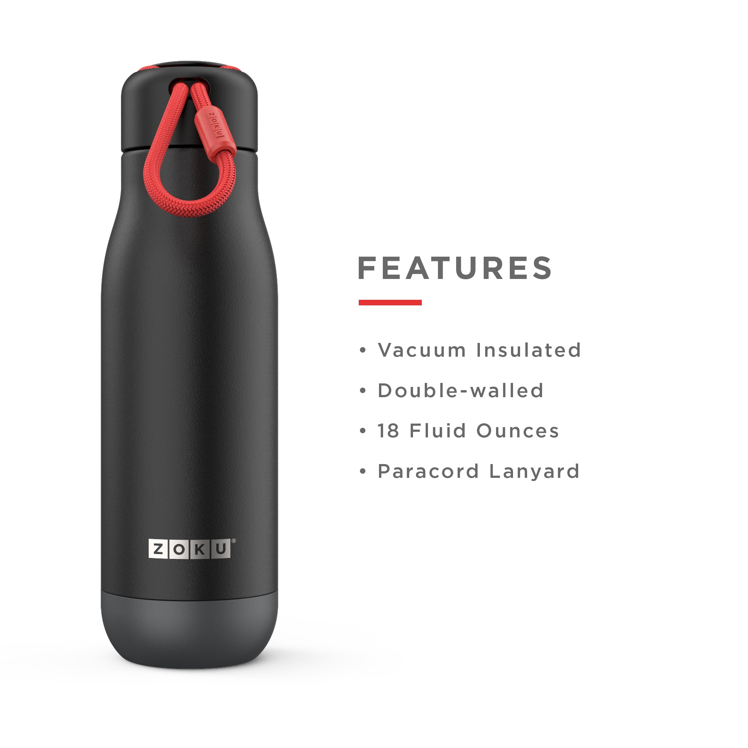 Zoku Stainless Steel Bottle - Midnight Floral