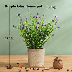 Artificial Flower in Natural Pot - Home And Trends