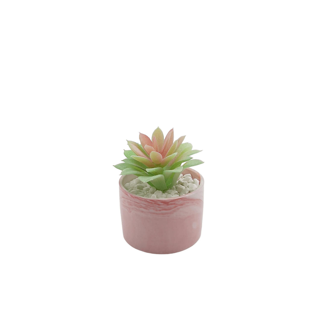 Artificial Green and Pink Succulent in Pink Pot - Home And Trends