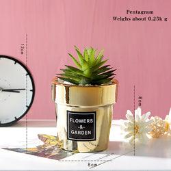 Artificial Plant in Golden Pot - Home And Trends