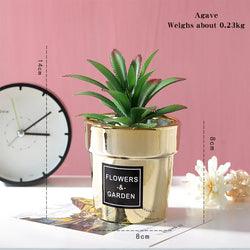 Artificial Plant in Golden Pot - Home And Trends