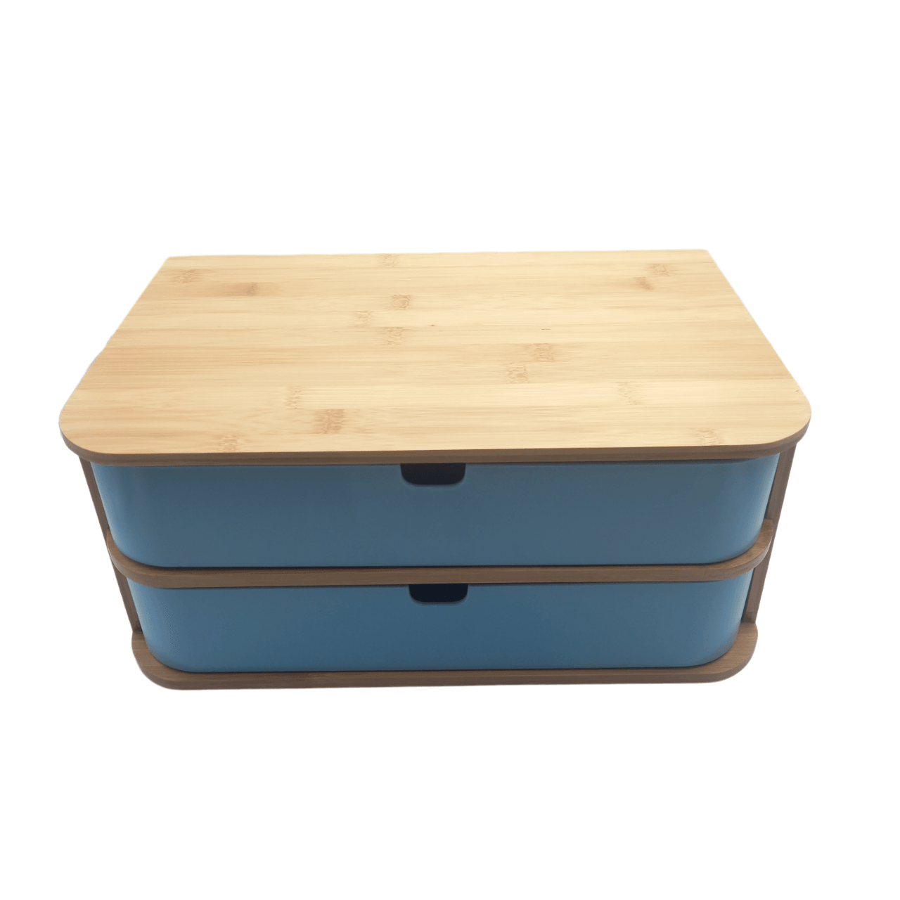 Bamboo Storage Box - 2 Drawer - Home And Trends