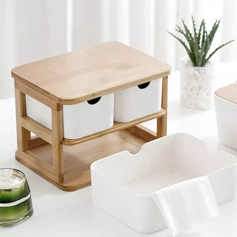 Bamboo Storage Box - 3 Drawer - Home And Trends