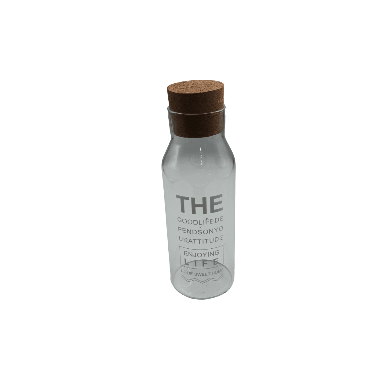 Borosilicate Glass Water Jar with Cork Lid - Home And Trends
