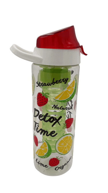 Bottle with Fruit Infuser - Red - Home And Trends