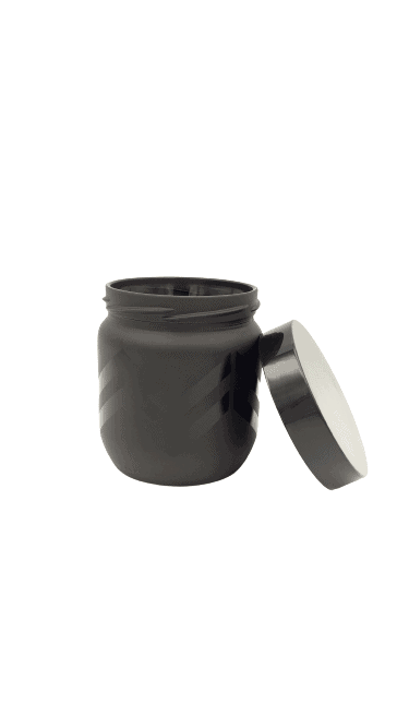 Canister - Small - Mat Black Zigzag - Home And Trends