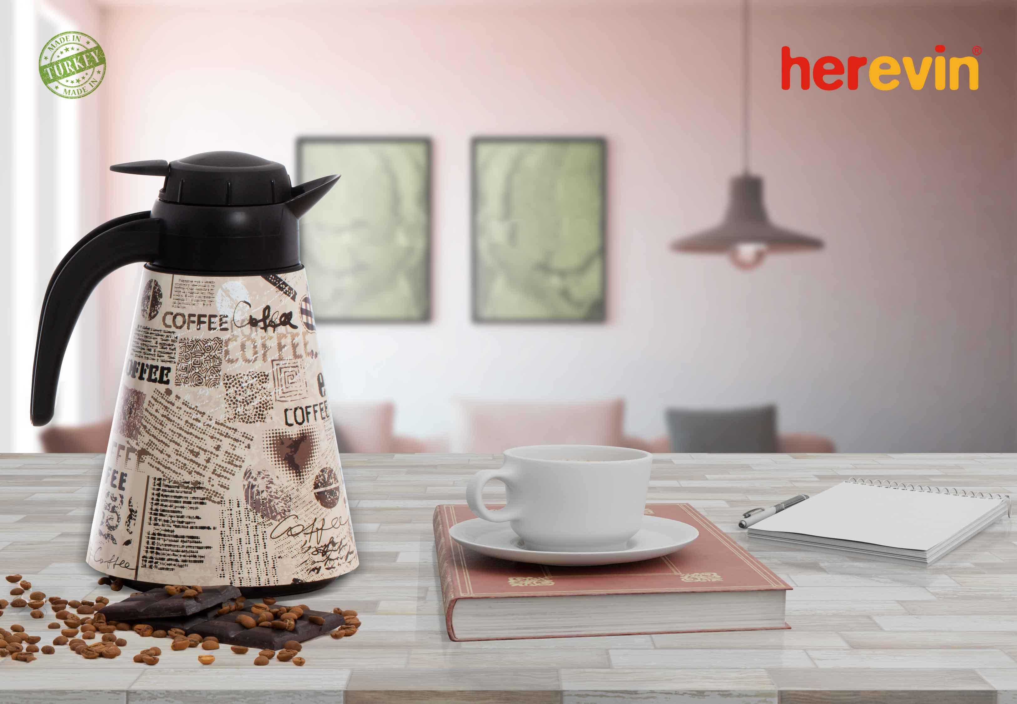 Conical Thermo Flask - Coffee Bean Design - Home And Trends