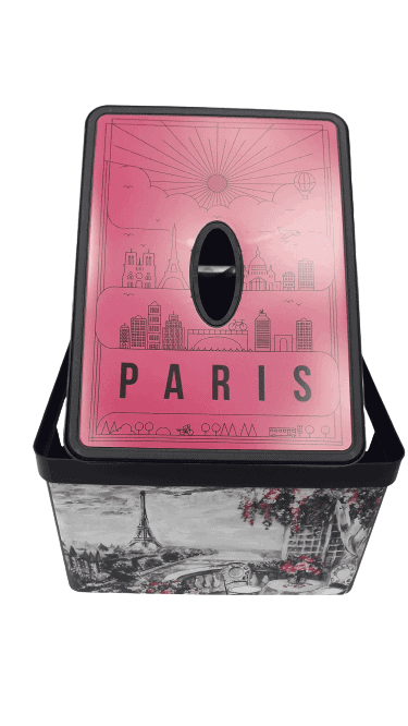 Decorated Box - Paris Design - Pink - Home And Trends
