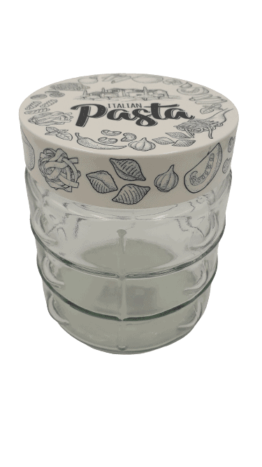 Embossed Canister - Small - Pasta Design - Home And Trends