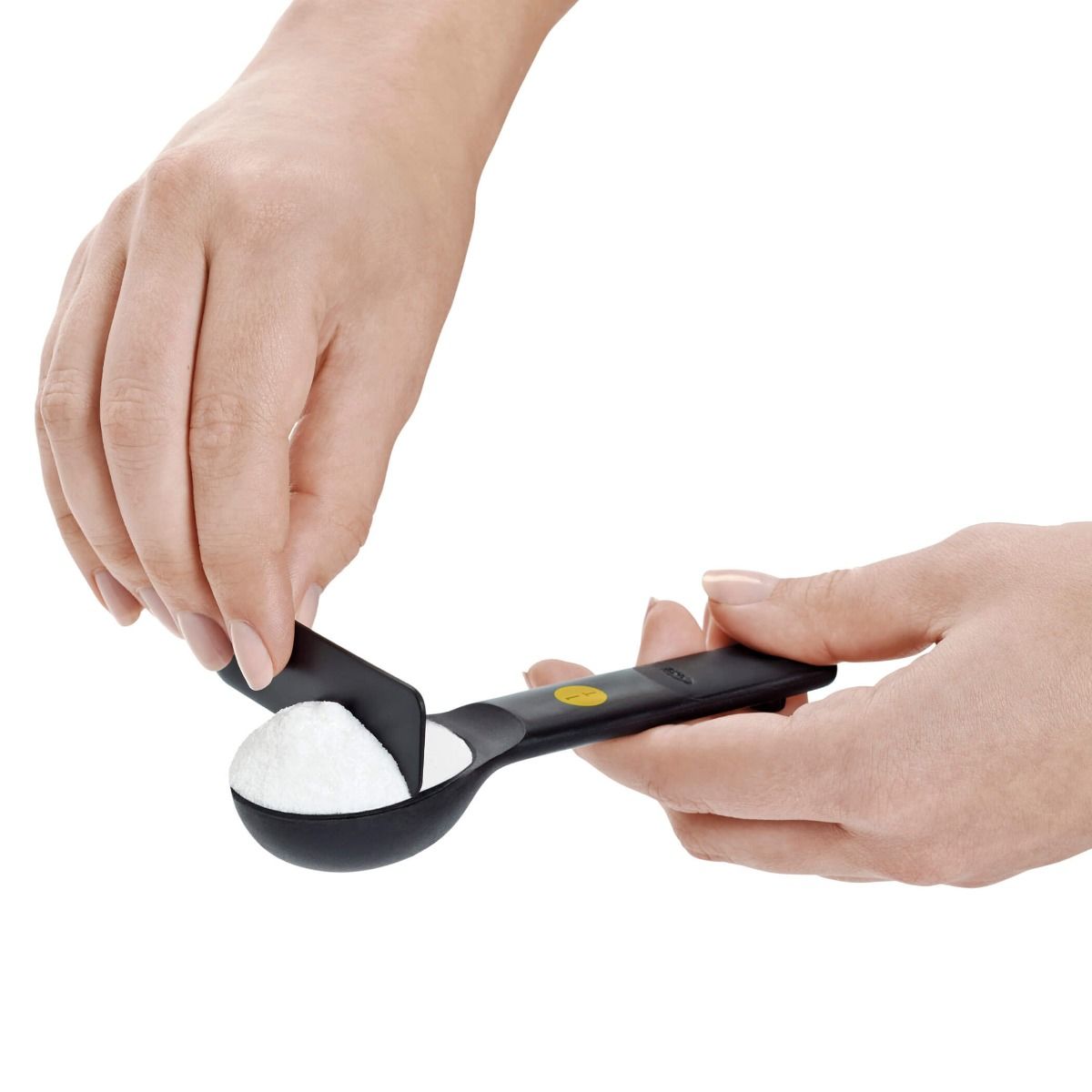 OXO Good Grips Snaps Plastic Measuring Spoons Black Interlocking