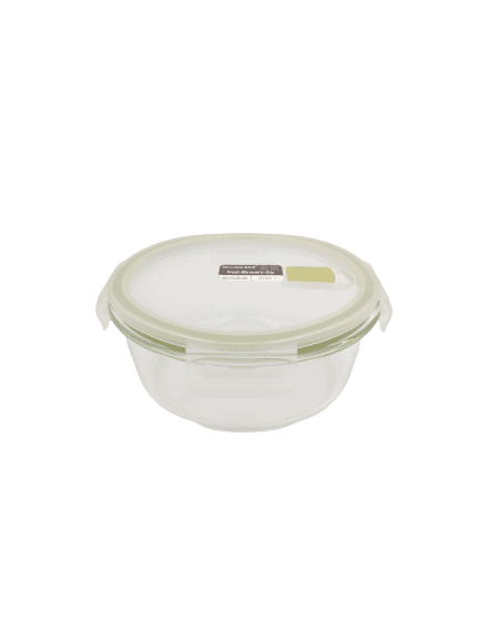 Glass Round Food Container with Lockable Lid - Home And Trends