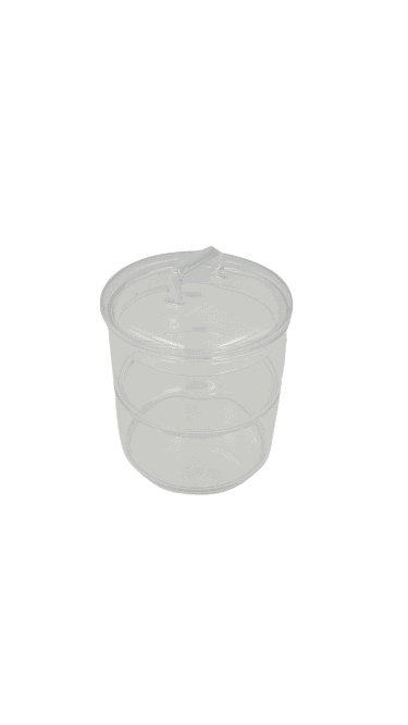 8cm Stackable Glass Food Container with Glass Lid - Home And Trends